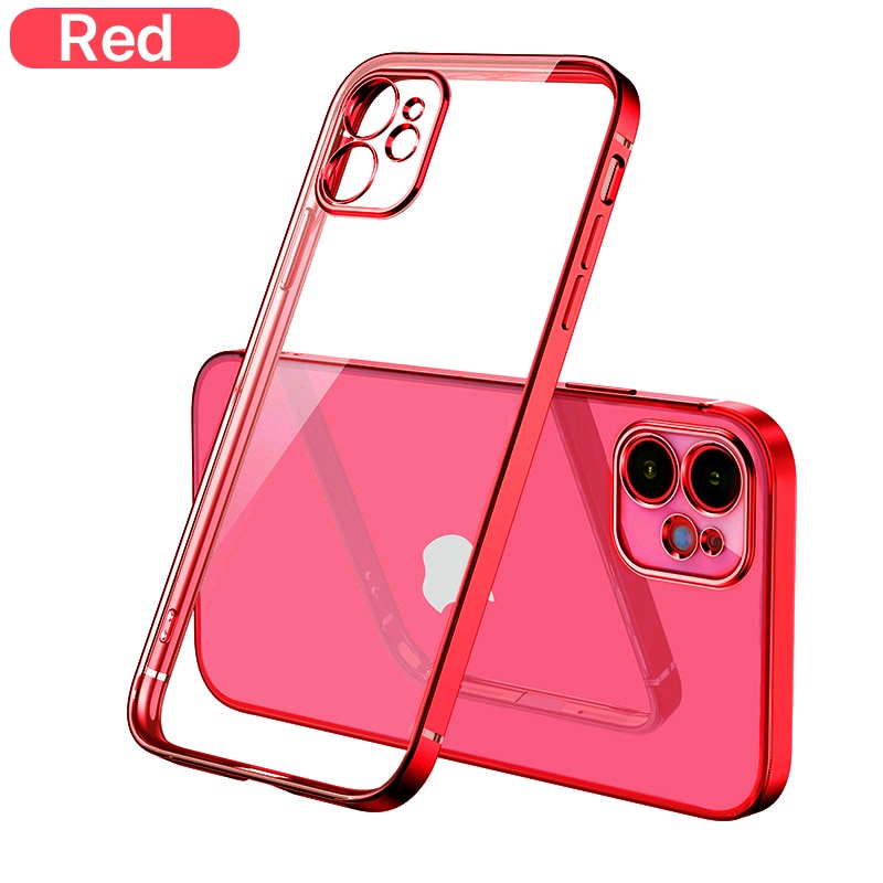 EliteShield Luxury Plating Square Frame Case for iPhone 11/12/13/14 Pro Max - Image 14