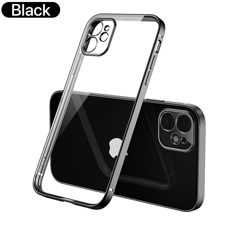 EliteShield Luxury Plating Square Frame Case for iPhone 11/12/13/14 Pro Max - Image 12
