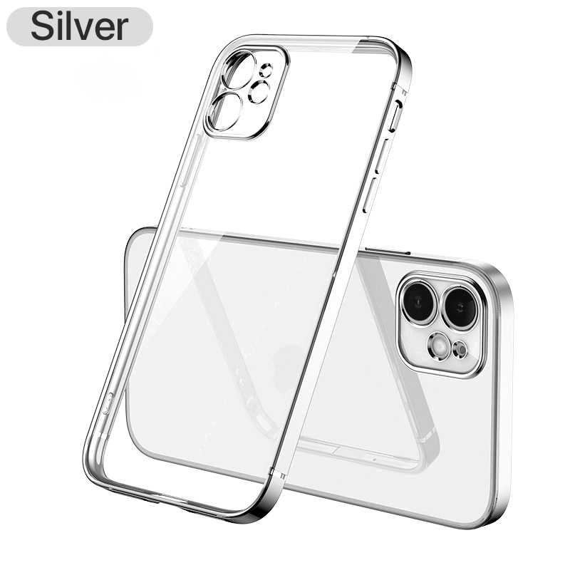 EliteShield Luxury Plating Square Frame Case for iPhone 11/12/13/14 Pro Max - Image 15