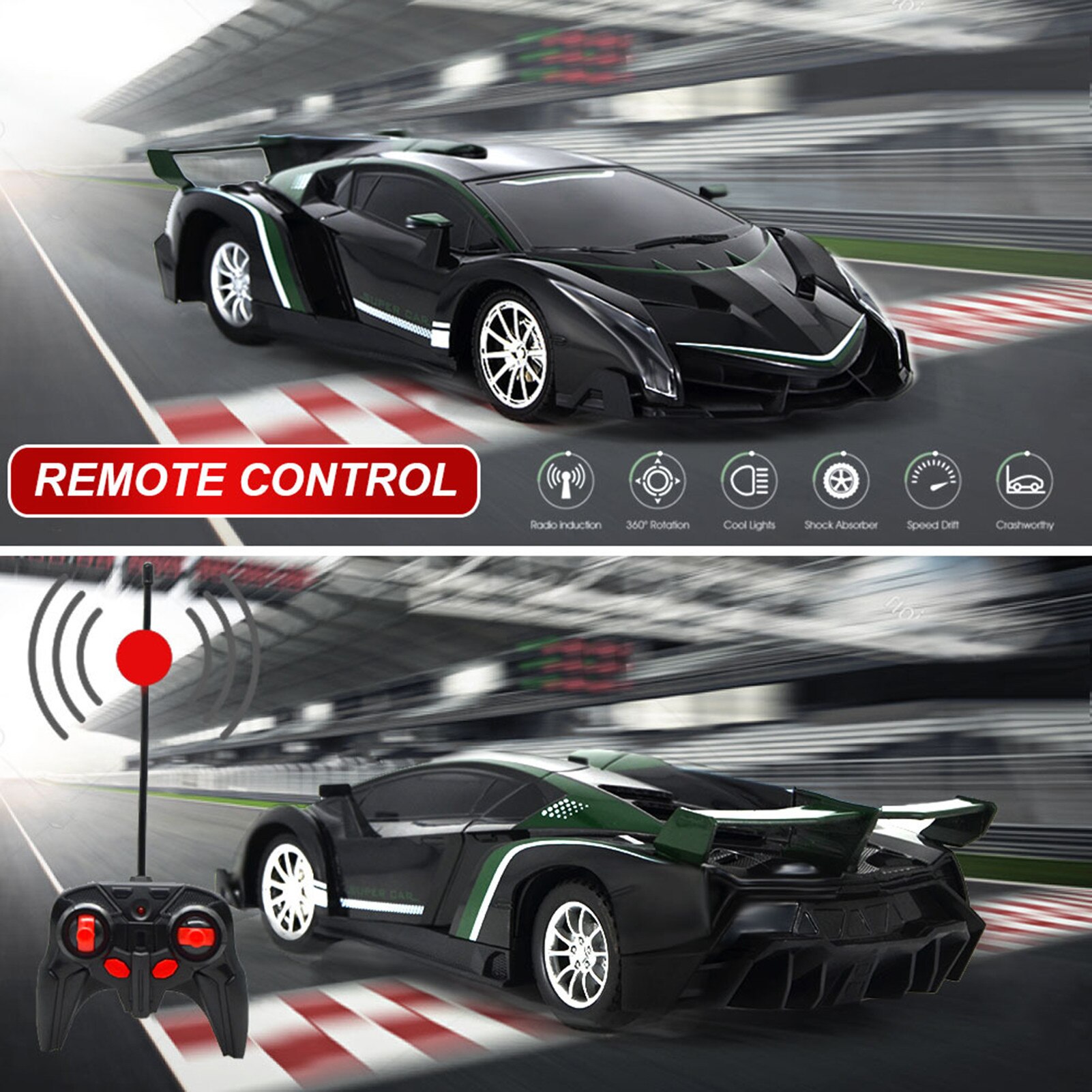4 Way RC Sports Racing Car - Image 3