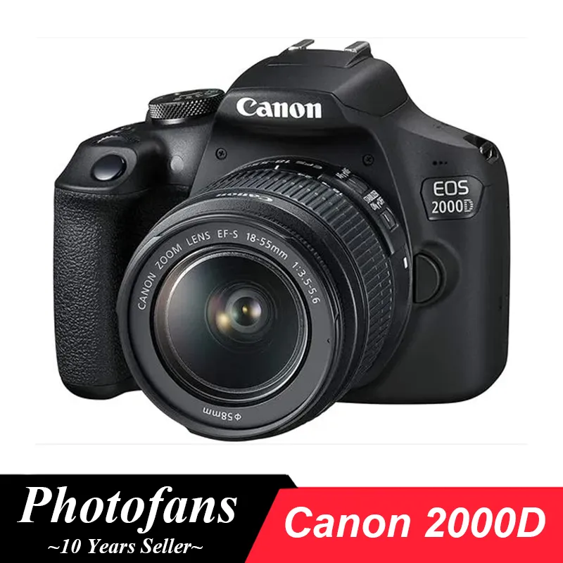Canon 2000D Rebel T7 DSLR Camera with 18-55mm Lens