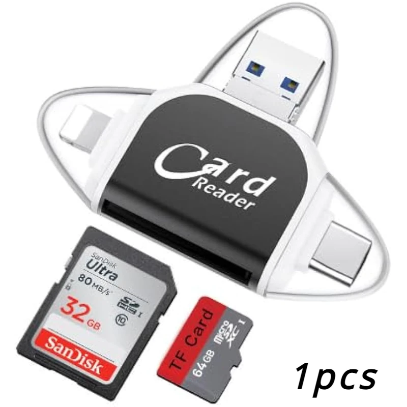 Multi-Port 4 in1 Universal SD TF Card Reader - Image 8