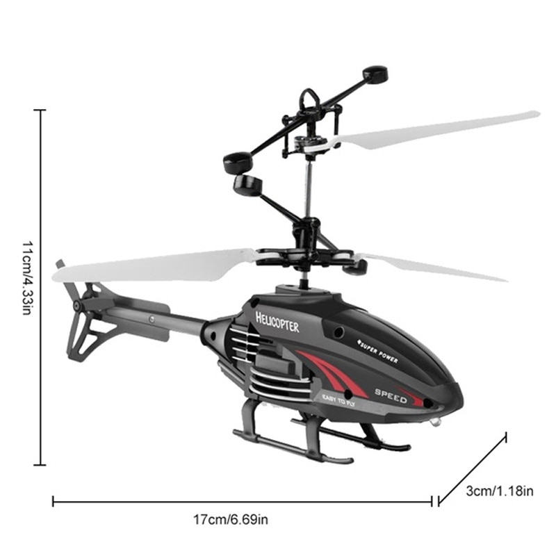 Induction Hover RC Helicopter, USB Rechargeable - Image 3