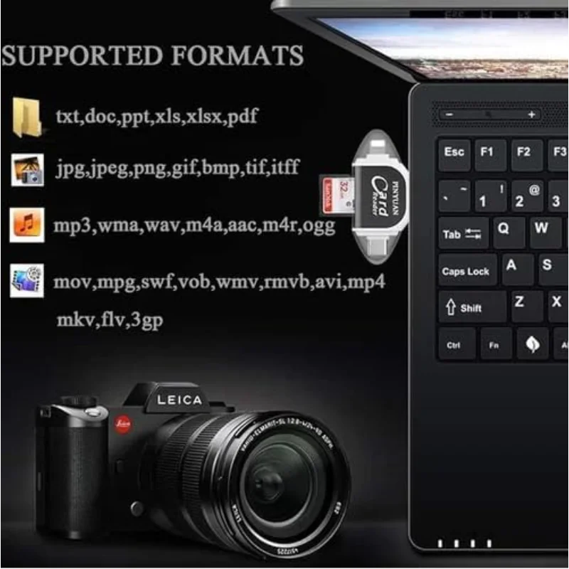 Multi-Port 4 in1 Universal SD TF Card Reader - Image 3