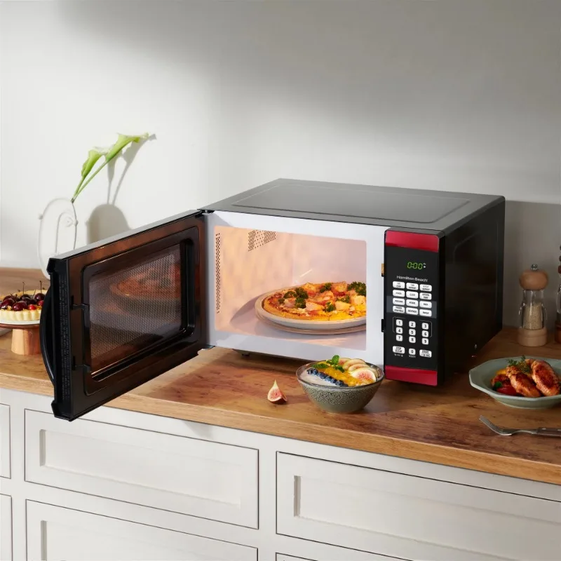 Hamilton Beach 0.9 Cu. ft. 900W Red Microwave - Image 6