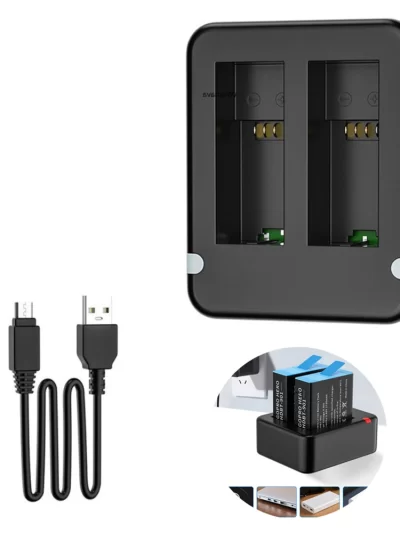 Dual Port Slot Double Battery Charger