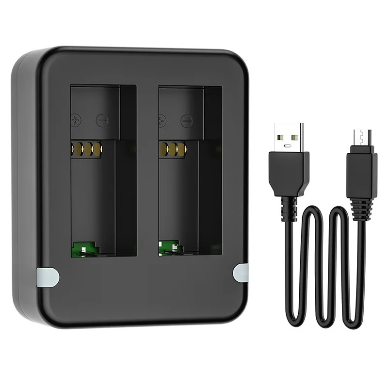 Double Dual Port Slot Battery Charger