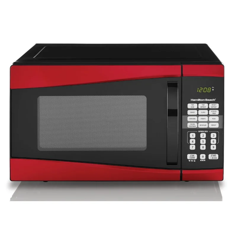 Hamilton Beach 0.9 Cu. ft. 900W Red Microwave