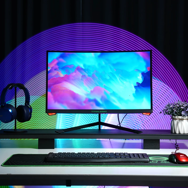 Titan Army 23.6 inch 180Hz Curved 1080P Monitor - Image 3