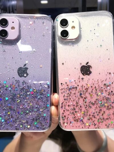 RainbowSparkle Sequins Phone Case for iPhone 7-14 Pro Max