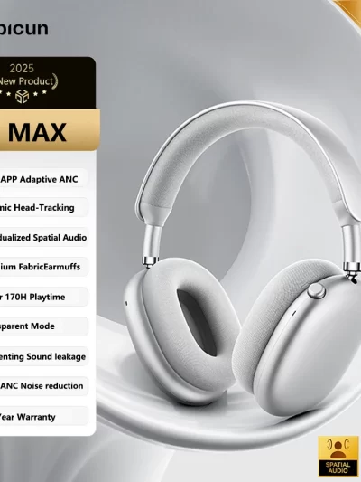 Picun F8 Pro ANC Wireless Headphones 3D Spatial Audio Head Tracking -52dB ANC HIFI Bluetooth Headset ENC HD Mic Low-Latency APP